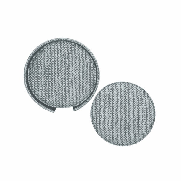 Artemis 6Pcs Round Coaster Set - Chain Beige Silvery - Image 2