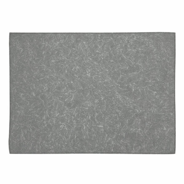 Artemis 2 Colors Placemat Rectangular - Atlantis White Silver & Silver - Image 3