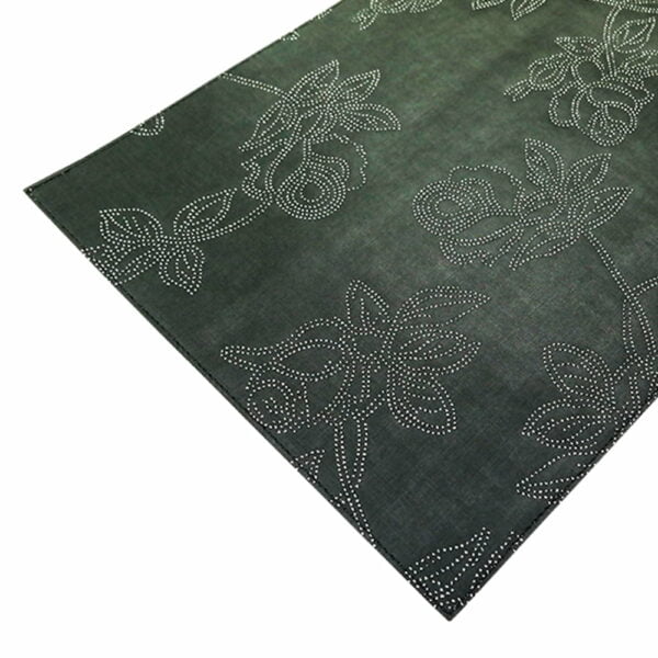 Artemis 2 Colors Placemat - Black Silver Glitter & White Silver Glitter Paisley - Image 3