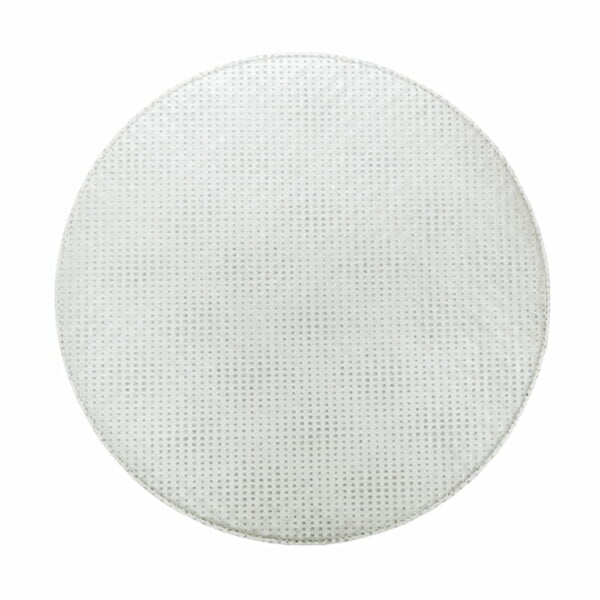 Artemis 2 Colors Round Mat - Punto Black Silvery & White Silver Glitter Points - Image 3