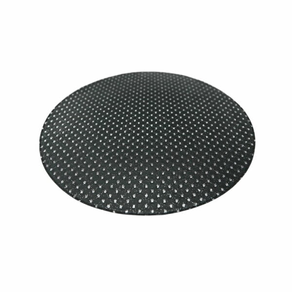 Artemis 2 Colors Round Mat - Punto Black Silvery & White Silver Glitter Points - Image 4