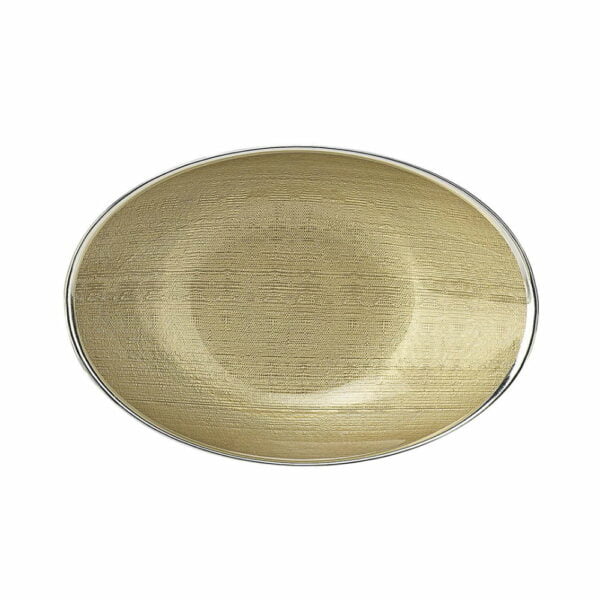 Dogale Trama Gold Oval Bowl 31X21