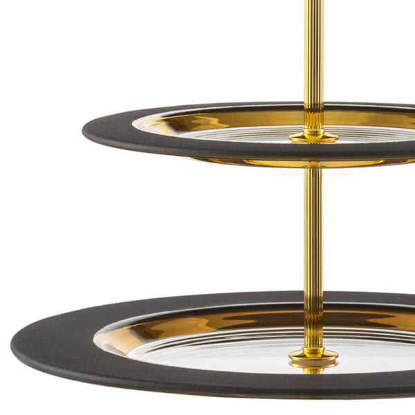 Eisch Cosmo Gold 2 Tier Cake Stand - Image 3
