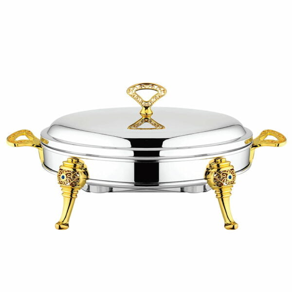 Equinox Stainless Steel Oval Food Warmer 2.4L