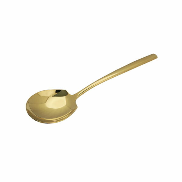 Equinox Royal Square Serving Spoon (Gold)
