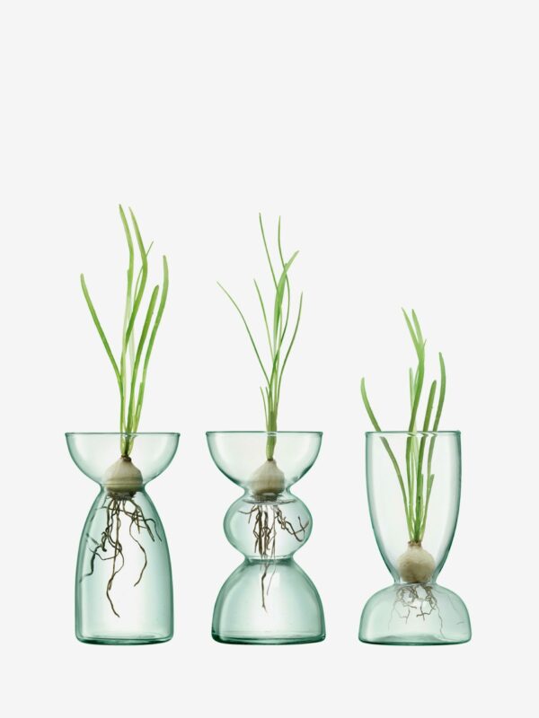 LSA Canopy Trio Vase Set H13Cm Clear - Image 2