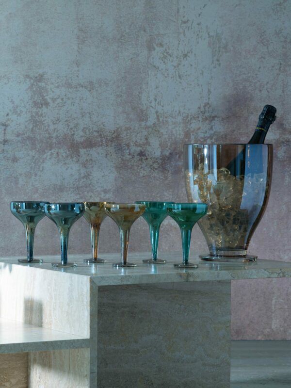 LSA Epoque Champagne Bucket H26Cm Amber/Lustre - Image 3