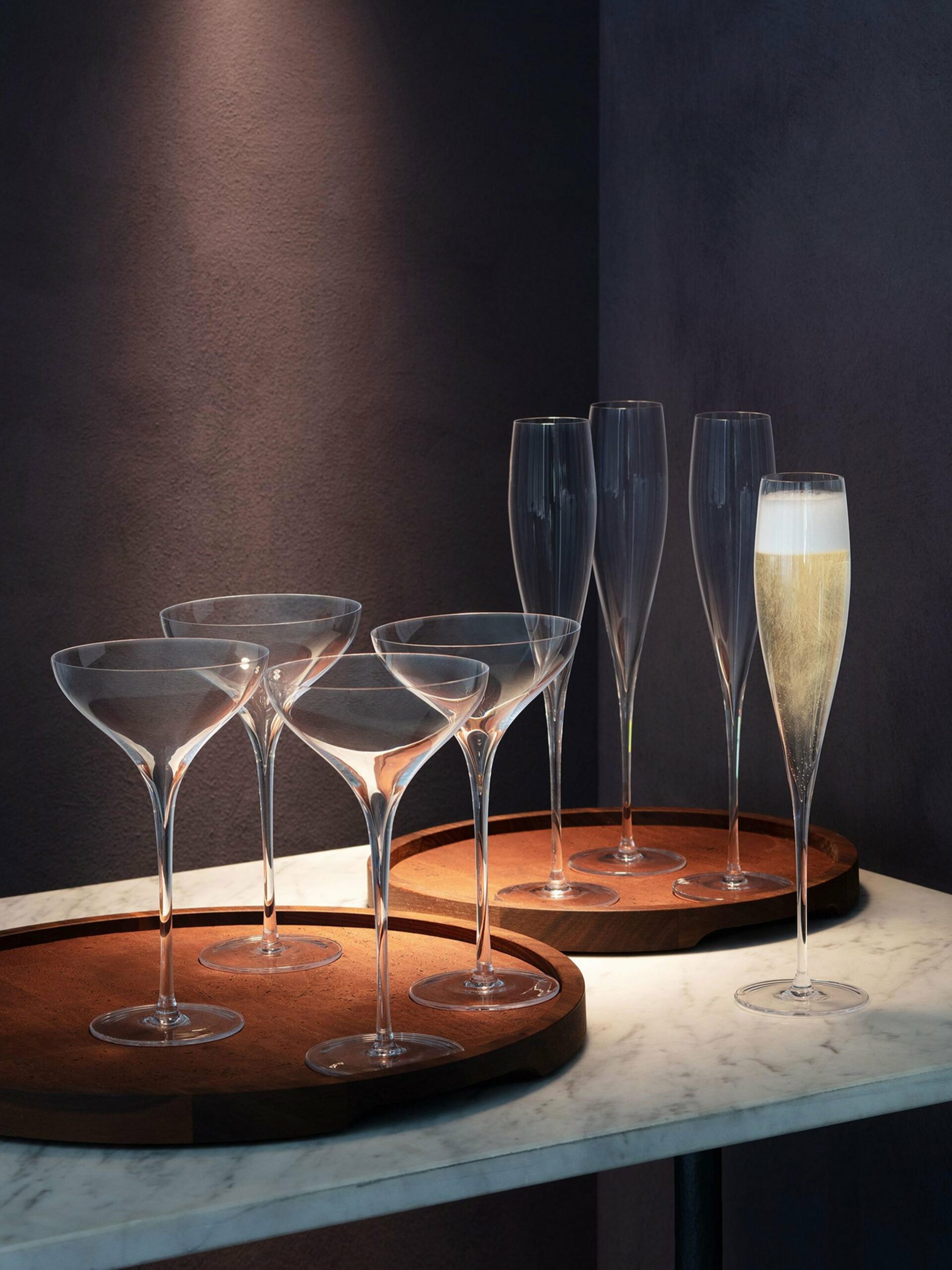 LSA Savoy Champagne Saucer 250Ml Platinum X 2 - Image 4