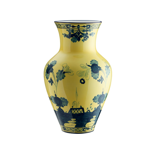 Ginori Ming Vase H Cm 25-Oriente Ita. Citrino (Yellow)