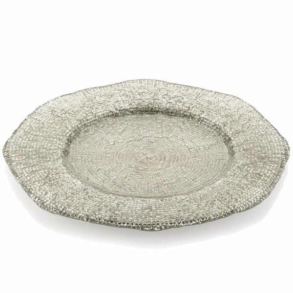 IVV Diamante Charger Beige Chrome Decoration