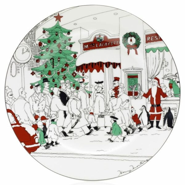 HOLIDAY ROUND PLATTER-LE RESTAURANT X'MAS