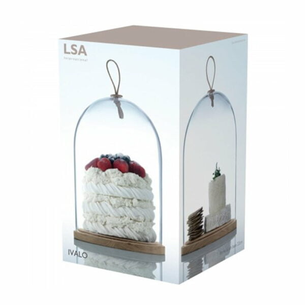 LSA Ivalo Dome & Ash Base Ø22Cm H28.5Cm Clear - Image 4