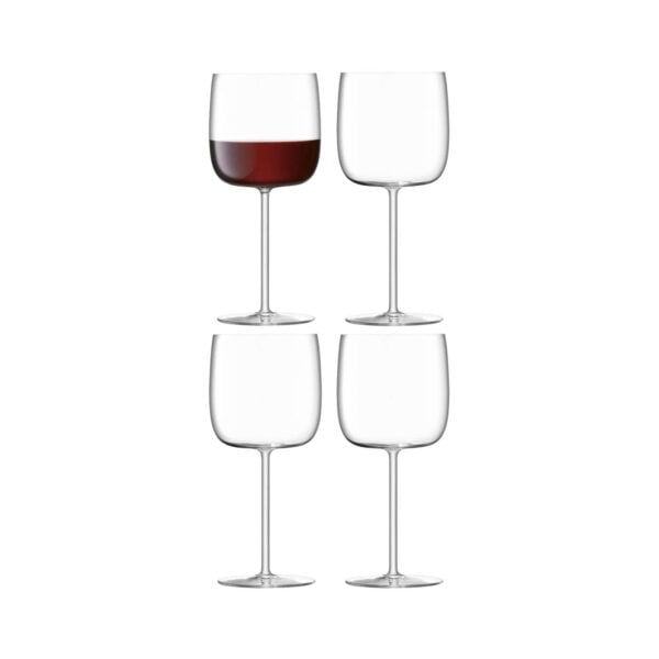 LSA Borough Wine Glass 450Ml Clear X 4