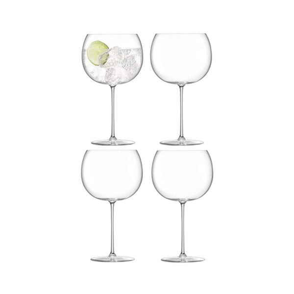 LSA Borough Balloon Glass 680Ml Clear X 4