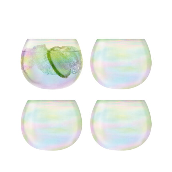 LSA Bubble Rocking Tumbler 350Ml Pearl X 4