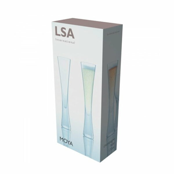 LSA Moya Champagne Flute 170Ml Clear X 2 - Image 4
