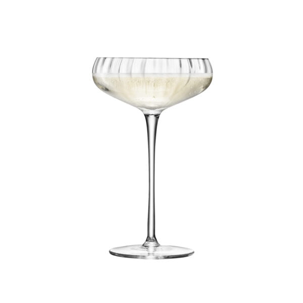 LSA Aurelia Champagne Saucer 300Ml Clear Optic X 4 - Image 2