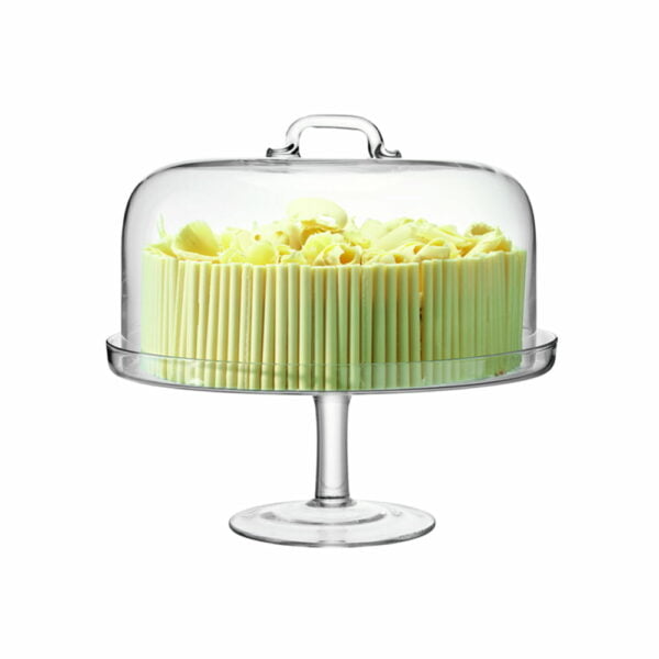 LSA Serve Cake Stand & Dome Ø34.5Cm/Ø32Cm Clear - Image 3