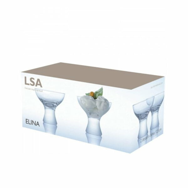 LSA Elina Dessert Dish Ø12.5Cm Clear X 2 - Image 4
