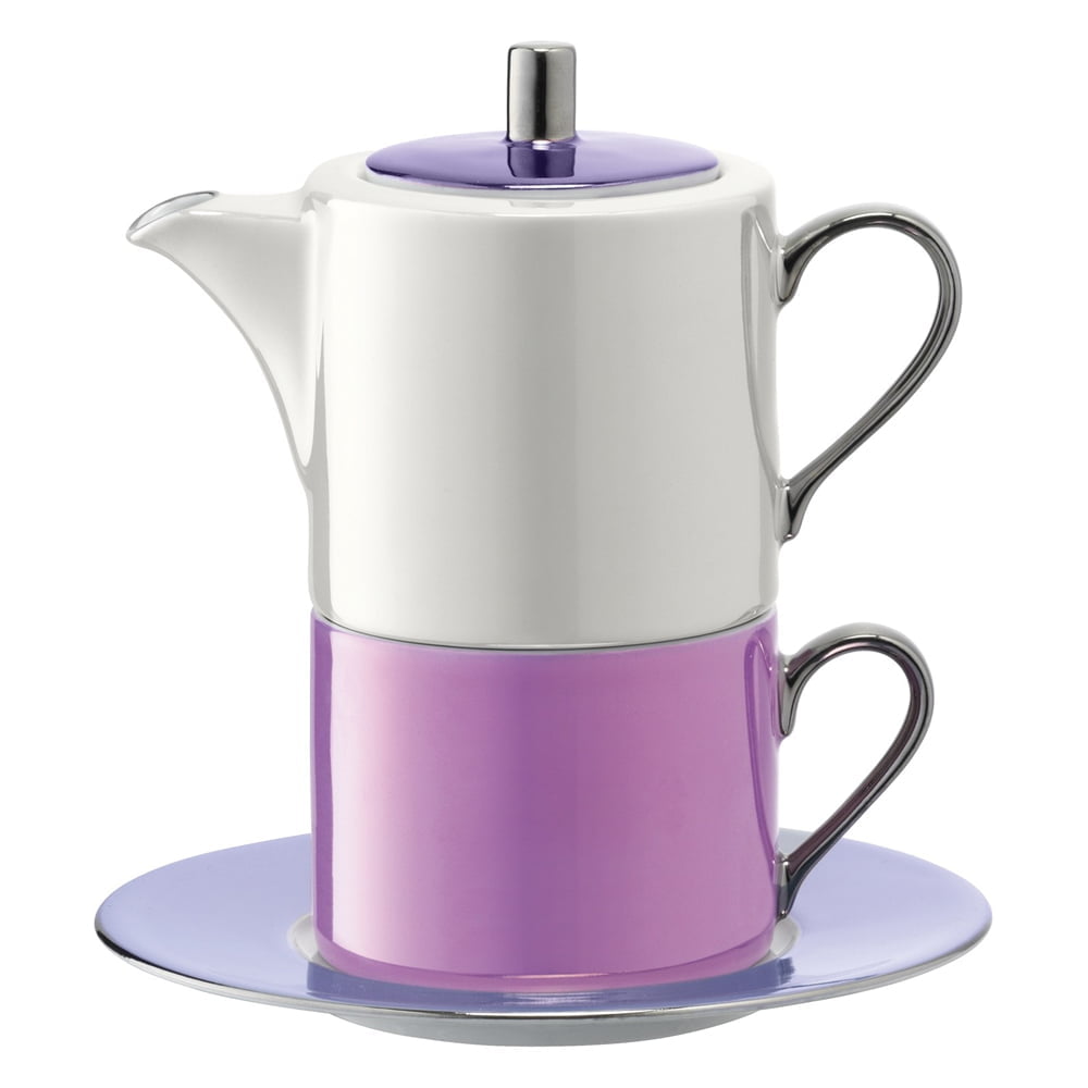 LSA Polka Tea For One & Saucer 0.34L/0.25L Pastel Assorted