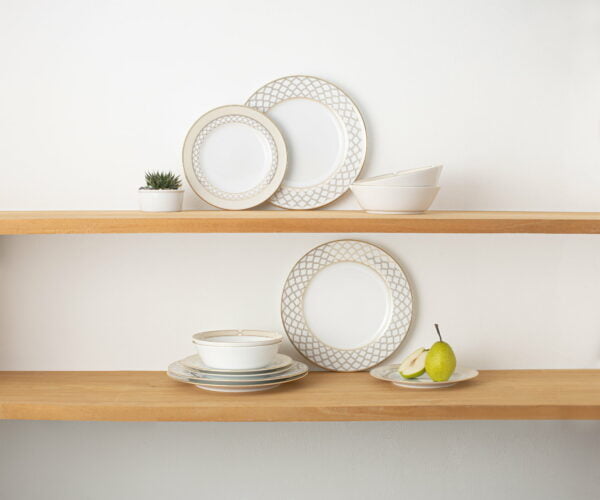 Noritake 20Pcs Dinner & Tea Set For 4 Person (Accent Plate) -Eternal Palace Gold (P020Lk) - Image 5