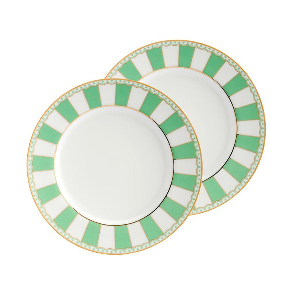 Noritake Carnivale Breakfast Set Apple Green W/Gift Box - Image 4