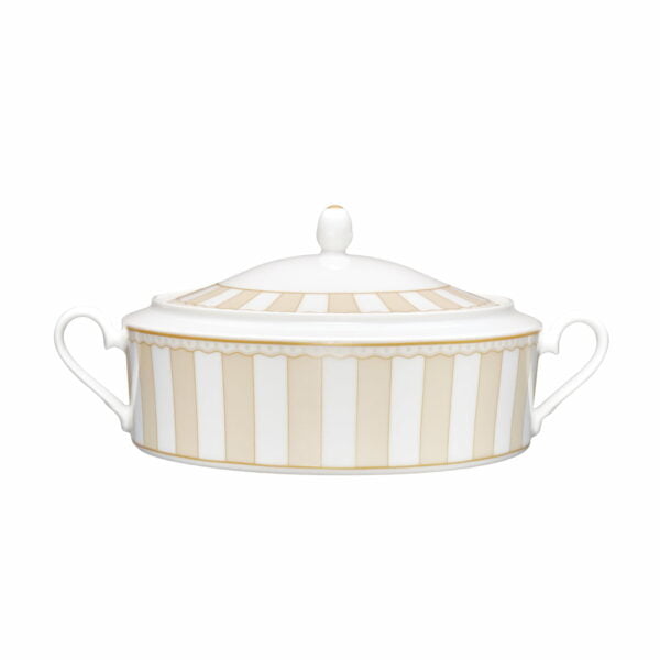 Noritake Covered Vegetable - Carnivale Champagne