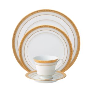 Noritake 47Pcs Dinner & Tea Set For 8 Person-Signature Mica Gold