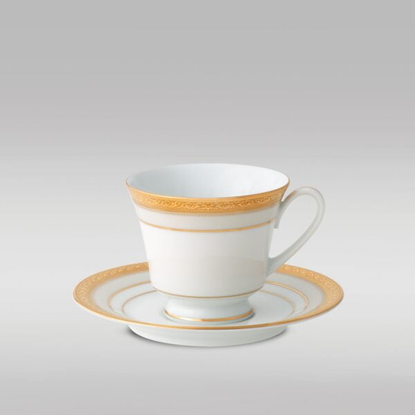 Noritake 47Pcs Dinner & Tea Set For 8 Person-Signature Mica Gold - Image 3