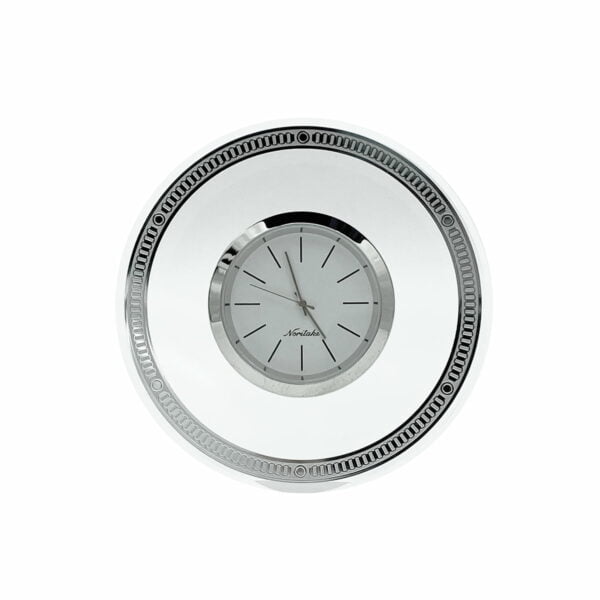 Noritake Rochelle Platinum Clock - Maison Cllection