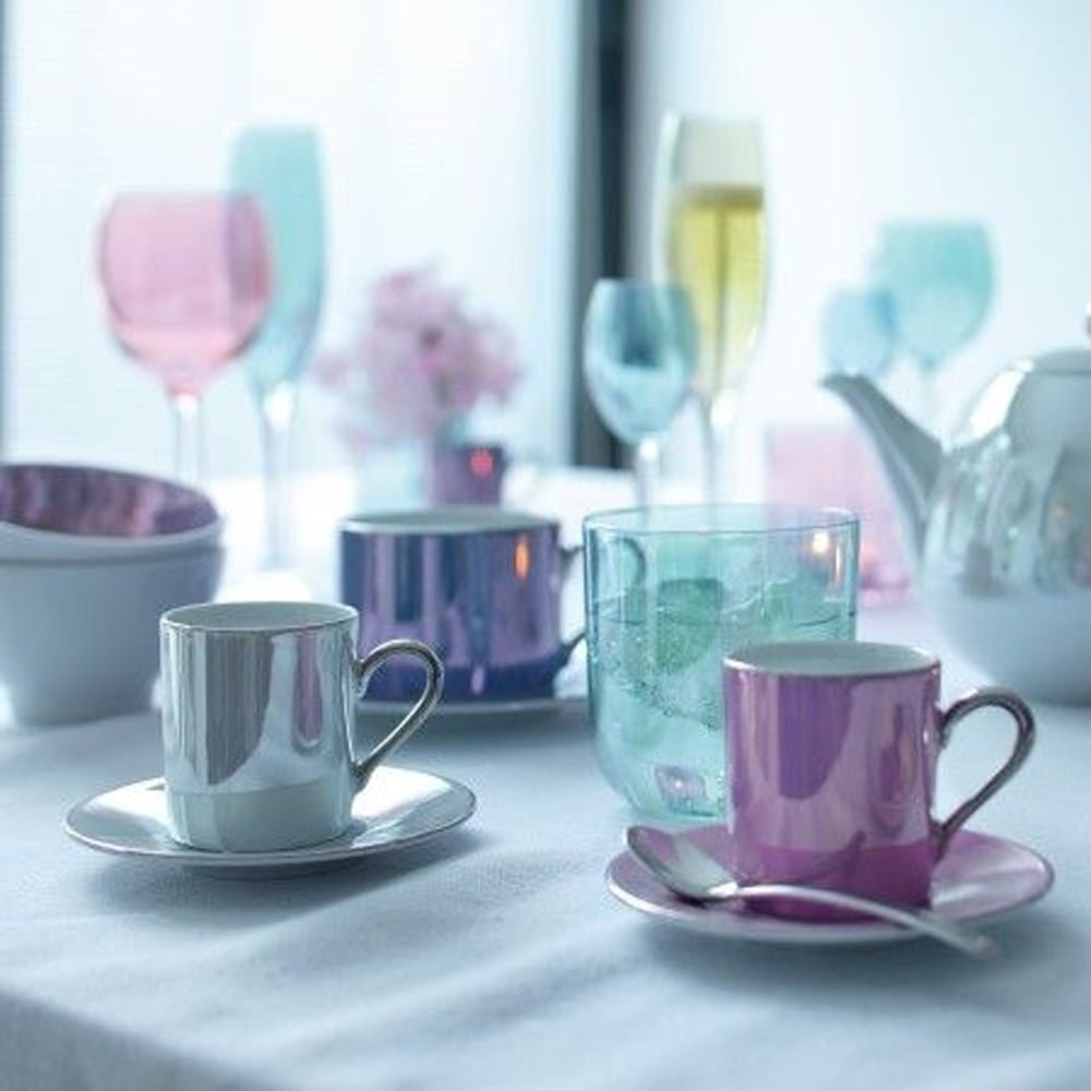 LSA Polka Tea For One & Saucer 0.34L/0.25L Pastel Assorted - Image 4