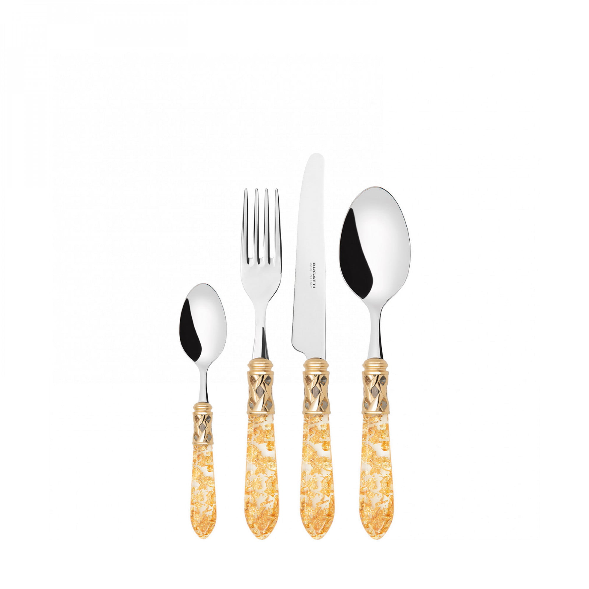 Bugatti 24Pcs Cutlery Set - 18/10 - Gold Flakes