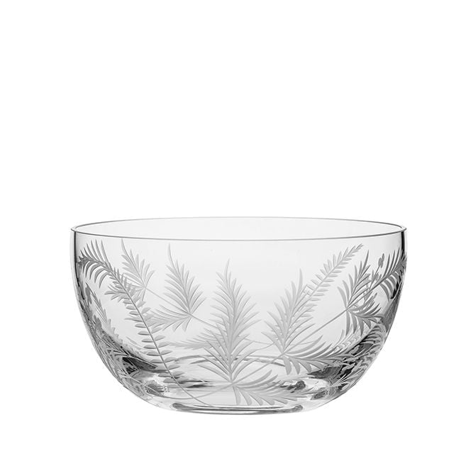 Royal Scot Crystal Woodland Fern Fruit/Salad Bowl - 190Mm (Gift Boxed)
