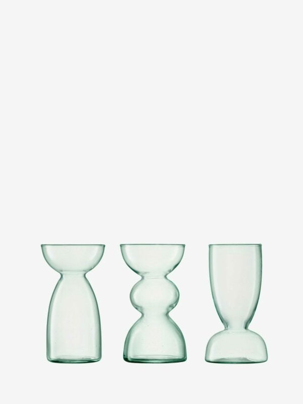 LSA Canopy Trio Vase Set H13Cm Clear