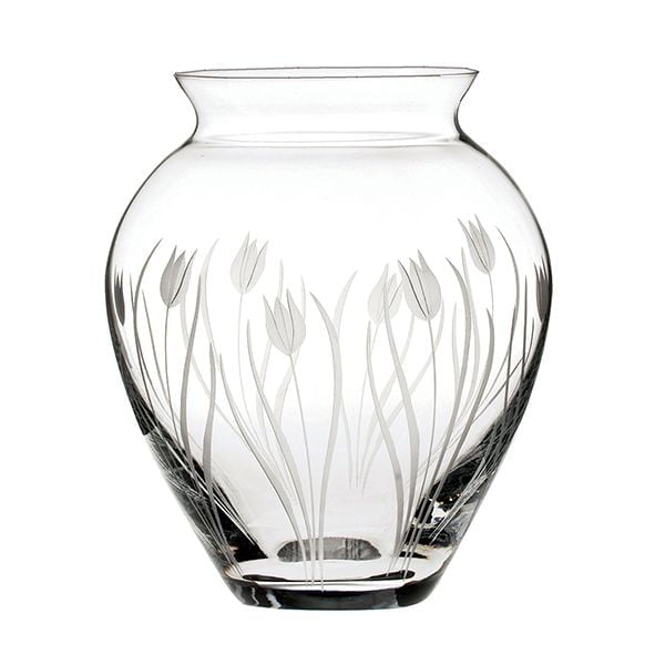 Royal Scot Crystal Wild Tulip Large Posy Vase - 180Mm (Gift Boxed)