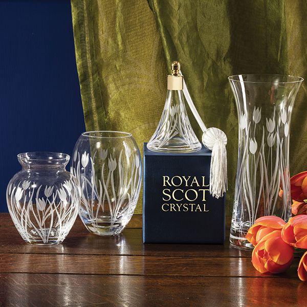 Royal Scot Crystal Wild Tulip Large Posy Vase - 180Mm (Gift Boxed) - Image 3