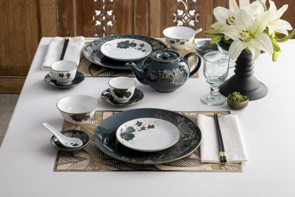 Noritake 34Pcs Asian Dinner Set for 6 Person – Verdant Meadow - Image 3