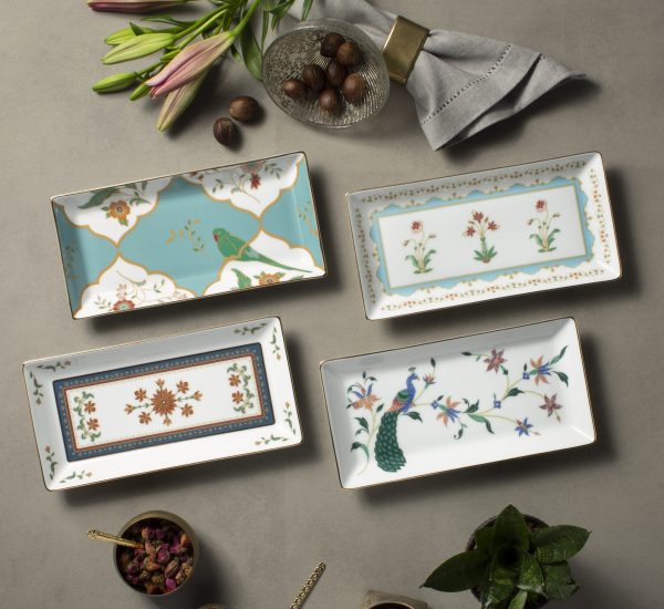 Noritake Rectangular Tray 24CM – Bountiful Garden - Image 4